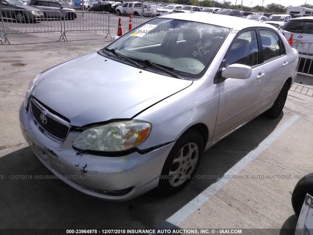 1NXBR32E07Z840755 - 2007 TOYOTA COROLLA CE/LE/S SILVER photo 2