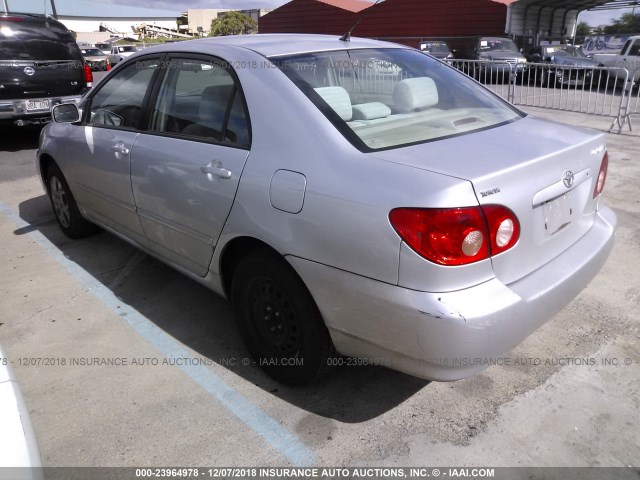 1NXBR32E07Z840755 - 2007 TOYOTA COROLLA CE/LE/S SILVER photo 3