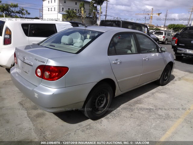 1NXBR32E07Z840755 - 2007 TOYOTA COROLLA CE/LE/S SILVER photo 4