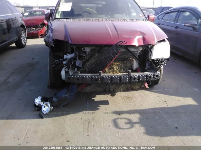 2D4RN3DG5BR697632 - 2011 DODGE GRAND CARAVAN MAINSTREET RED photo 6