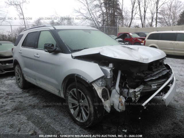 1FM5K8F83JGA82709 - 2018 FORD EXPLORER LIMITED SILVER photo 1