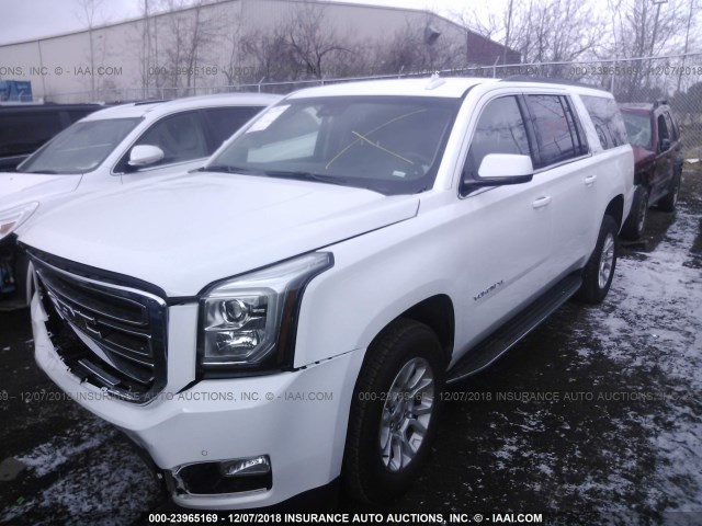 1GKS1GKC6JR316848 - 2018 GMC YUKON XL C1500 SLT WHITE photo 2