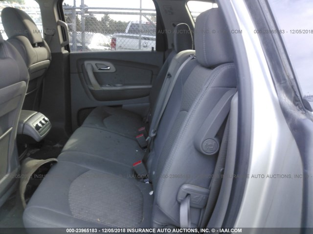 1GNLVEEDXAS128072 - 2010 CHEVROLET TRAVERSE LS SILVER photo 8