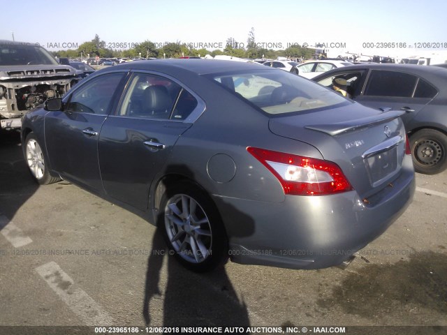 1N4AA5AP3AC832643 - 2010 NISSAN MAXIMA S/SV GRAY photo 3