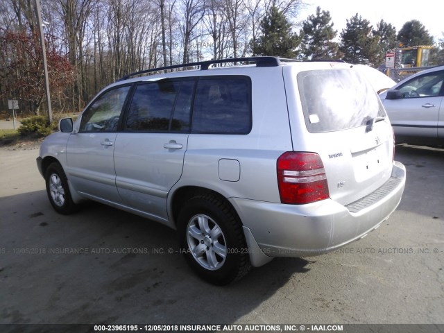 JTEGF21A520065697 - 2002 TOYOTA HIGHLANDER LIMITED SILVER photo 3