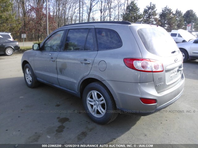 5XYZGDAB4BG032800 - 2011 HYUNDAI SANTA FE GLS GRAY photo 3