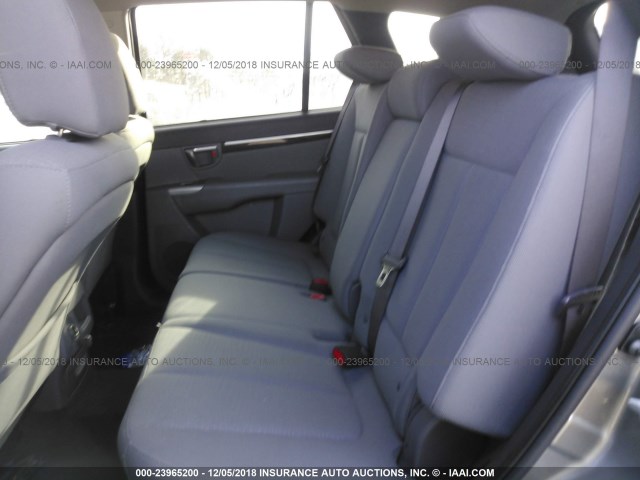 5XYZGDAB4BG032800 - 2011 HYUNDAI SANTA FE GLS GRAY photo 8