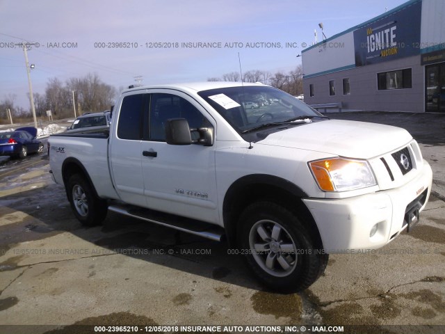 1N6AA0CC5CN330051 - 2012 NISSAN TITAN S/SV/PRO-4X WHITE photo 1