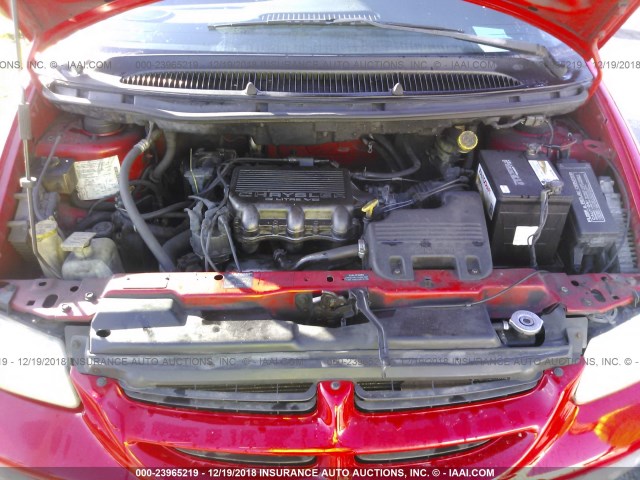 2B4FP2535XR272836 - 1999 DODGE CARAVAN RED photo 10