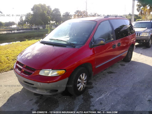 2B4FP2535XR272836 - 1999 DODGE CARAVAN RED photo 2