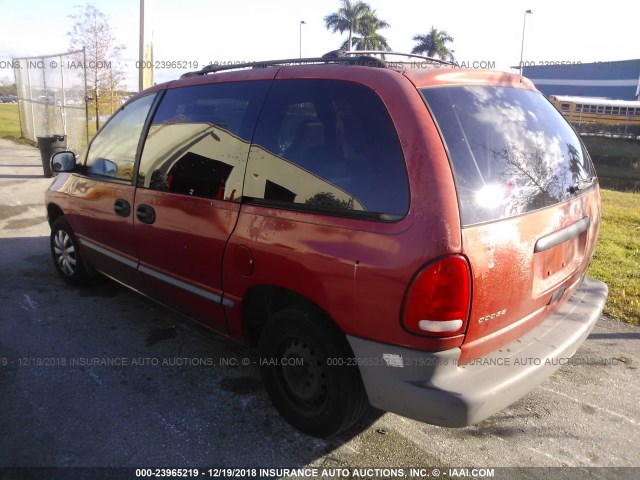 2B4FP2535XR272836 - 1999 DODGE CARAVAN RED photo 3