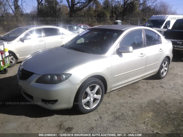 JM1BK12F741151489 - 2004 MAZDA 3 TAN photo 2