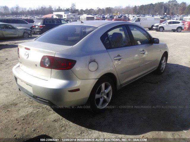 JM1BK12F741151489 - 2004 MAZDA 3 TAN photo 4