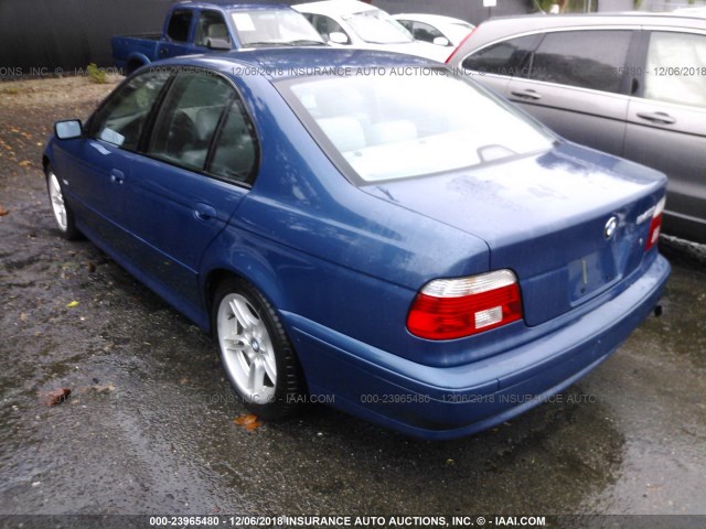 WBADN53461GC97654 - 2001 BMW 540 I BLUE photo 3