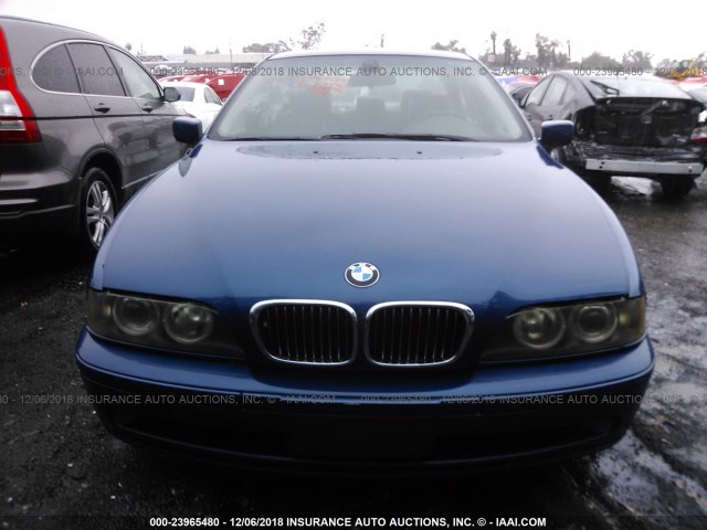 WBADN53461GC97654 - 2001 BMW 540 I BLUE photo 6