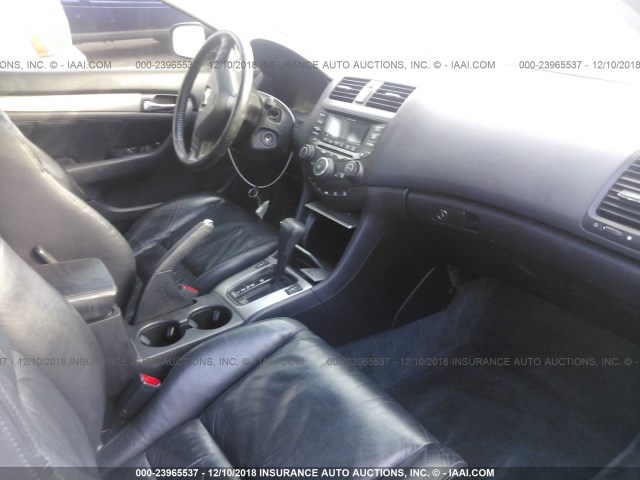 1HGCM82635A014737 - 2005 HONDA ACCORD BLACK photo 5