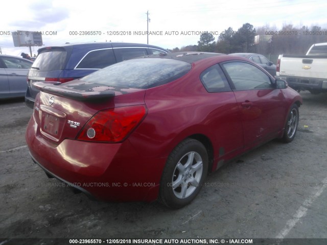 1N4BL24E28C167803 - 2008 NISSAN ALTIMA 3.5SE RED photo 4