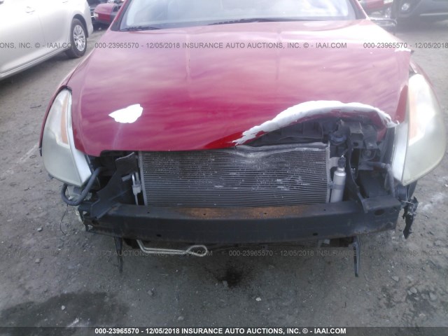 1N4BL24E28C167803 - 2008 NISSAN ALTIMA 3.5SE RED photo 6