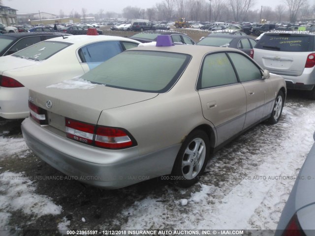 JT8BF28G810309283 - 2001 LEXUS ES 300 GOLD photo 4