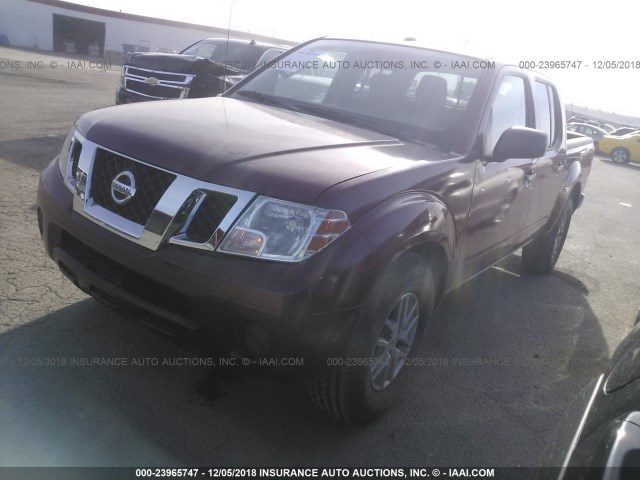 1N6AD0ER2FN765591 - 2015 NISSAN FRONTIER MAROON photo 2