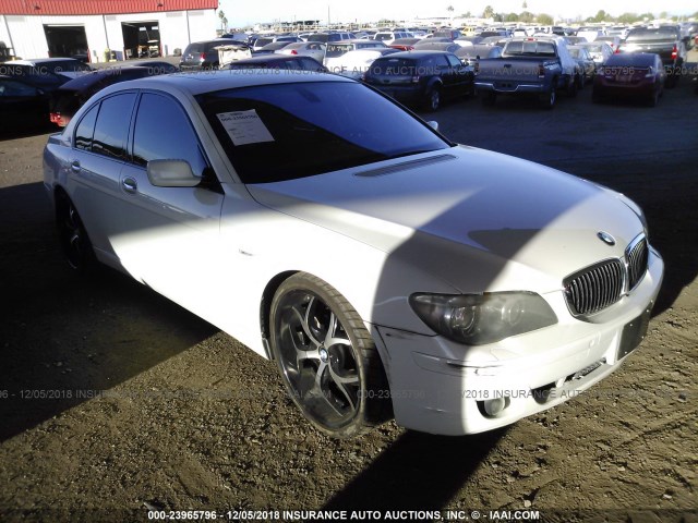 WBAHL83597DT09417 - 2007 BMW 750 I WHITE photo 1