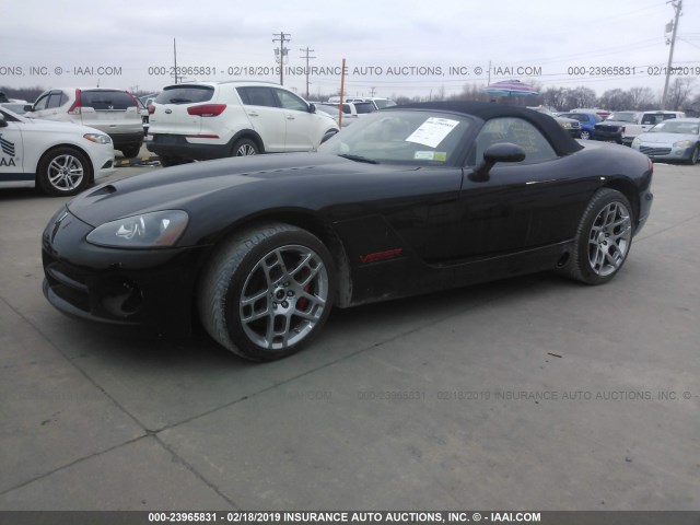 1B3JZ65Z64V101655 - 2004 DODGE VIPER BLACK photo 2