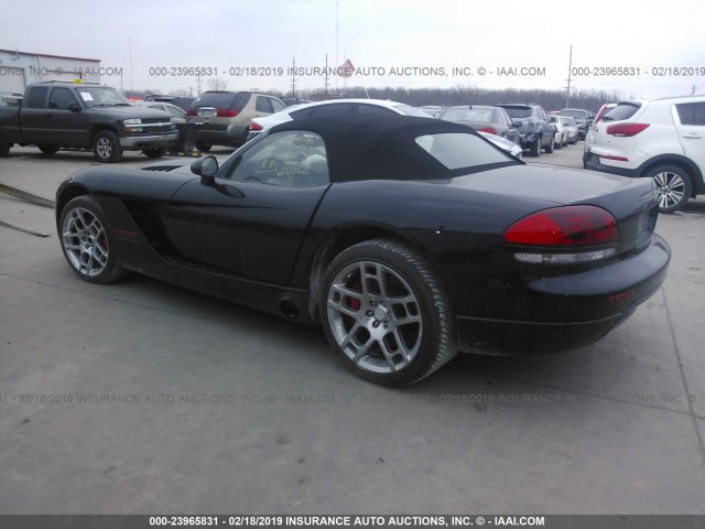 1B3JZ65Z64V101655 - 2004 DODGE VIPER BLACK photo 3