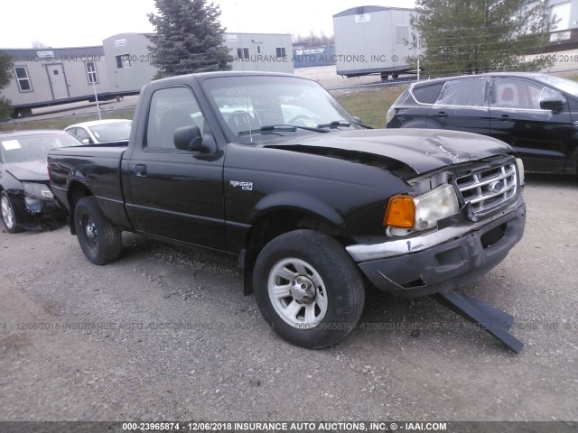 1FTYR10D22TA05039 - 2002 FORD RANGER BLACK photo 1