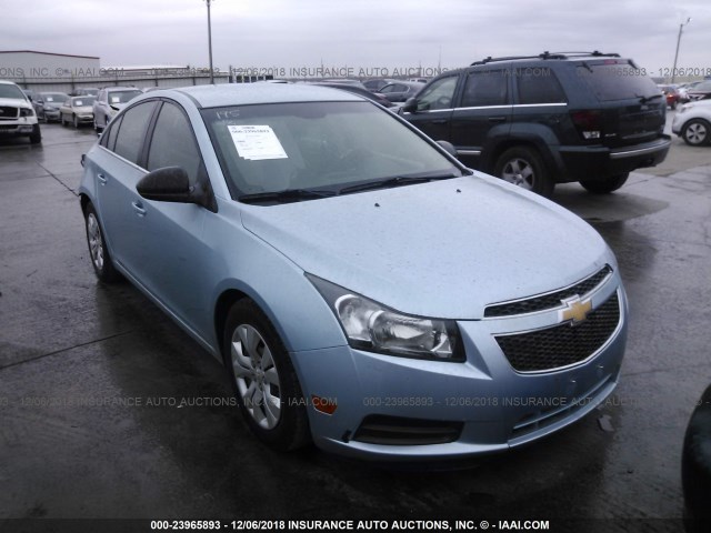 1G1PC5SH7C7223971 - 2012 CHEVROLET CRUZE LS BLUE photo 1