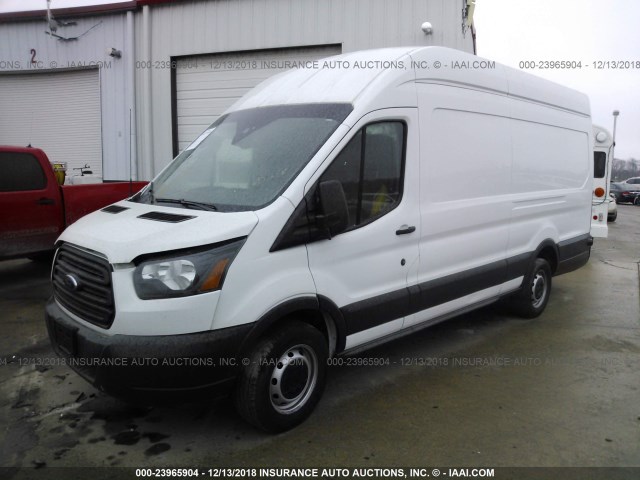 1FTBW3XG3GKB31515 - 2016 FORD TRANSIT T-350 WHITE photo 2