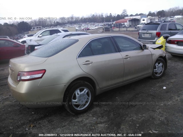 4T1BF3EK9BU652223 - 2011 TOYOTA CAMRY SE/LE/XLE 金色 照片 4