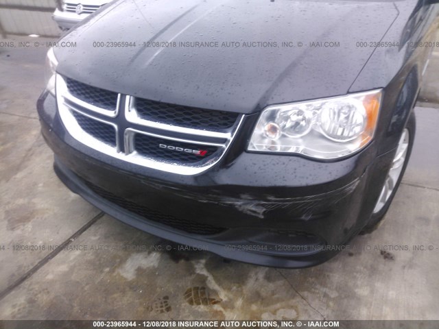 2C4RDGCG3GR181592 - 2016 DODGE GRAND CARAVAN  BLACK photo 6