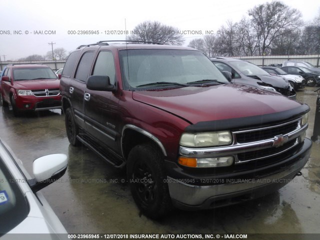 1GNEK13V72R227611 - 2002 CHEVROLET TAHOE K1500 MAROON photo 1