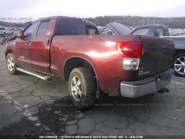 5TFRV54187X019454 - 2007 TOYOTA TUNDRA DOUBLE CAB SR5 MAROON photo 3