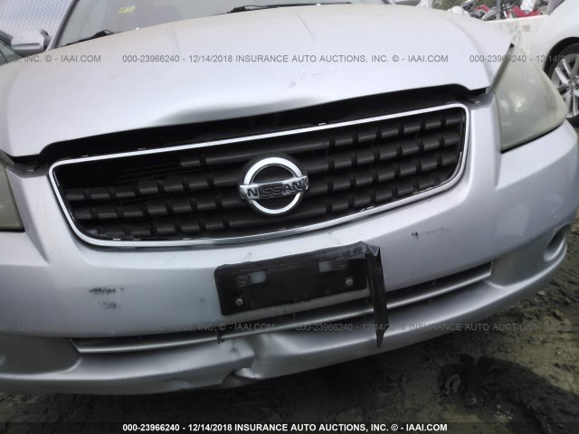 1N4AL11D66N449266 - 2006 NISSAN ALTIMA S/SL SILVER photo 6