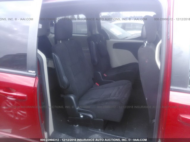 2C4RDGBGXDR609526 - 2013 DODGE GRAND CARAVAN SE RED photo 8