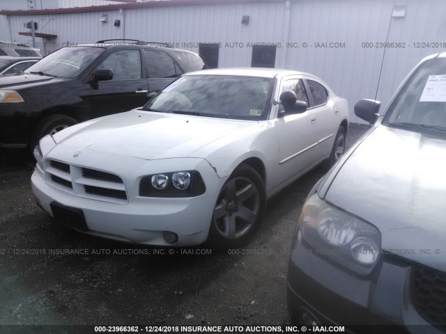 2B3KA43H17H818276 - 2007 DODGE CHARGER SE/SXT WHITE photo 2