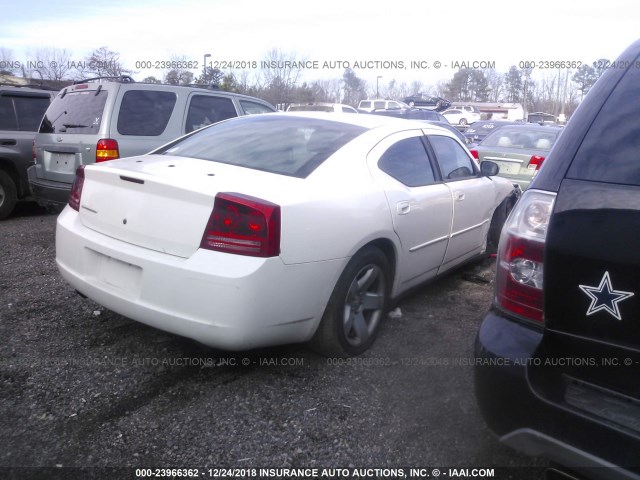 2B3KA43H17H818276 - 2007 DODGE CHARGER SE/SXT WHITE photo 4