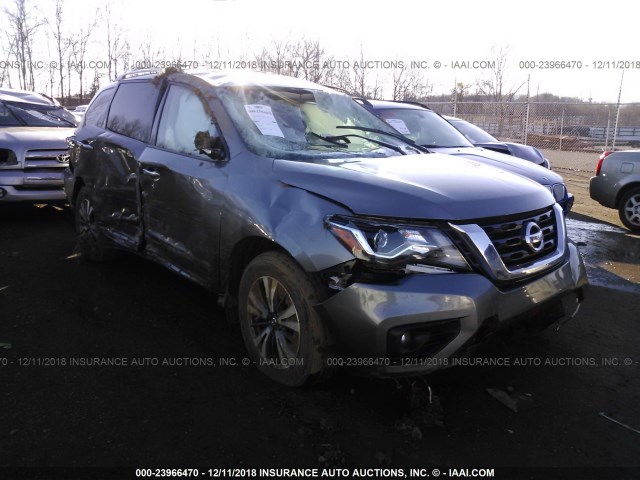 5N1DR2MM9HC633392 - 2017 NISSAN PATHFINDER S/SV/SL/PLATINUM GRAY photo 1