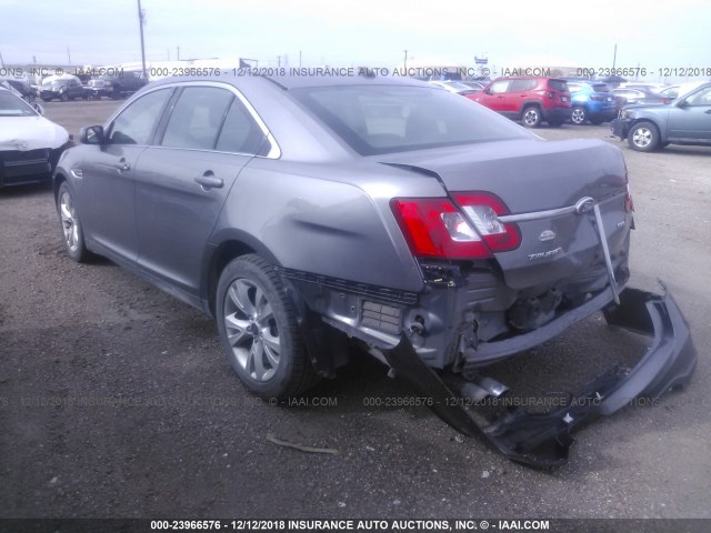 1FAHP2EW1CG134511 - 2012 FORD TAURUS SEL GRAY photo 3