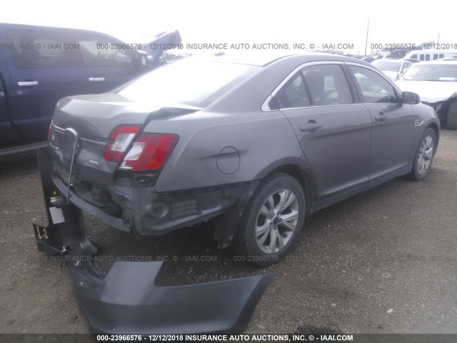 1FAHP2EW1CG134511 - 2012 FORD TAURUS SEL GRAY photo 4