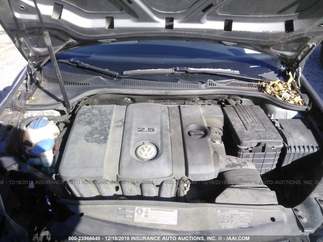 WVWBB7AJ2AW411286 - 2010 VOLKSWAGEN GOLF 灰色 照片 10