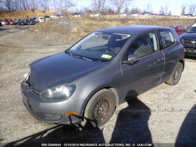 WVWBB7AJ2AW411286 - 2010 VOLKSWAGEN GOLF 灰色 照片 2