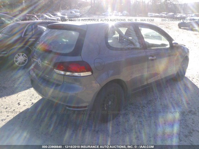 WVWBB7AJ2AW411286 - 2010 VOLKSWAGEN GOLF 灰色 照片 4