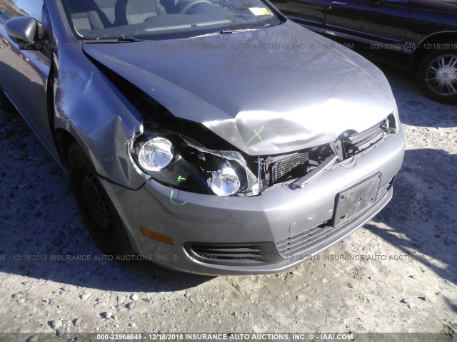 WVWBB7AJ2AW411286 - 2010 VOLKSWAGEN GOLF 灰色 照片 6
