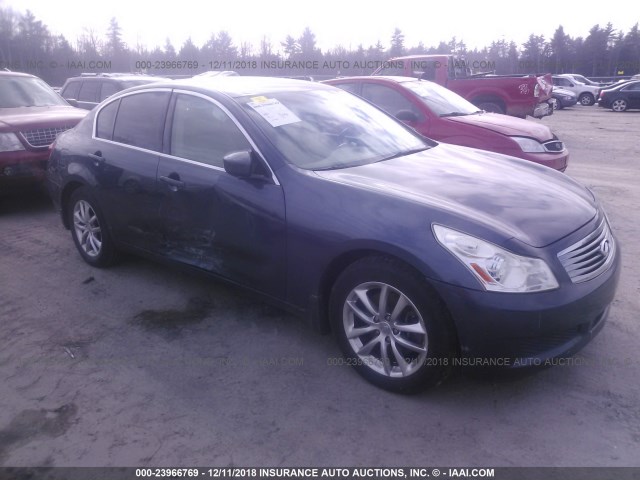 JNKCV61F39M359710 - 2009 INFINITI G37 BLUE photo 1