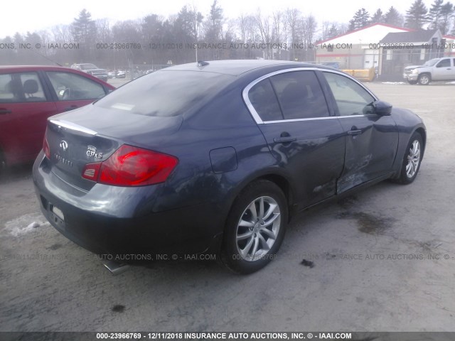 JNKCV61F39M359710 - 2009 INFINITI G37 BLUE photo 4