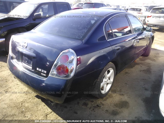 1N4BL11D06N445394 - 2006 NISSAN ALTIMA SE/SL/SE-R BLUE photo 4