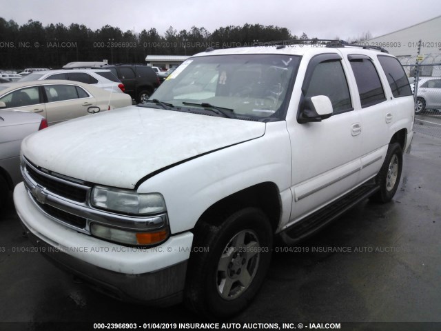 1GNEK13Z64R138392 - 2004 CHEVROLET TAHOE K1500 WHITE photo 2