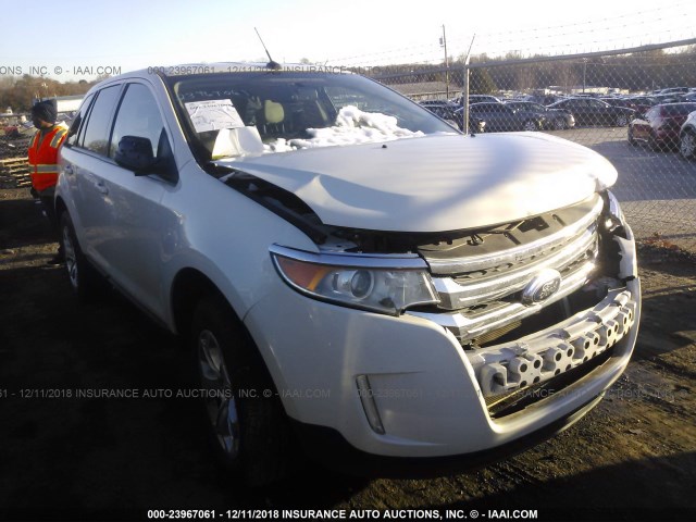 2FMDK4JC7DBB79522 - 2013 FORD EDGE WHITE photo 1